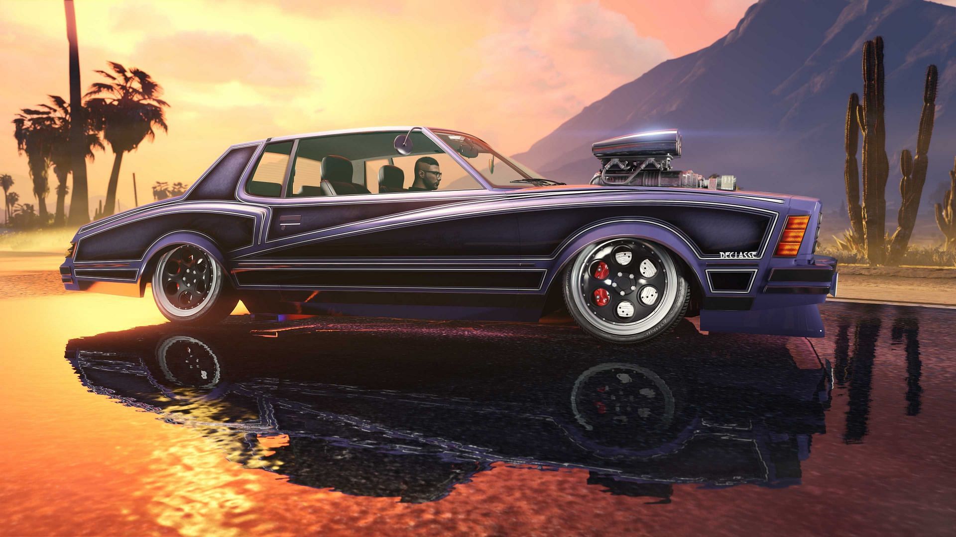It is not possible to alter a vehicle's stock rim color via GTA 5 Online's base mechanics (Image via Rockstar Games)